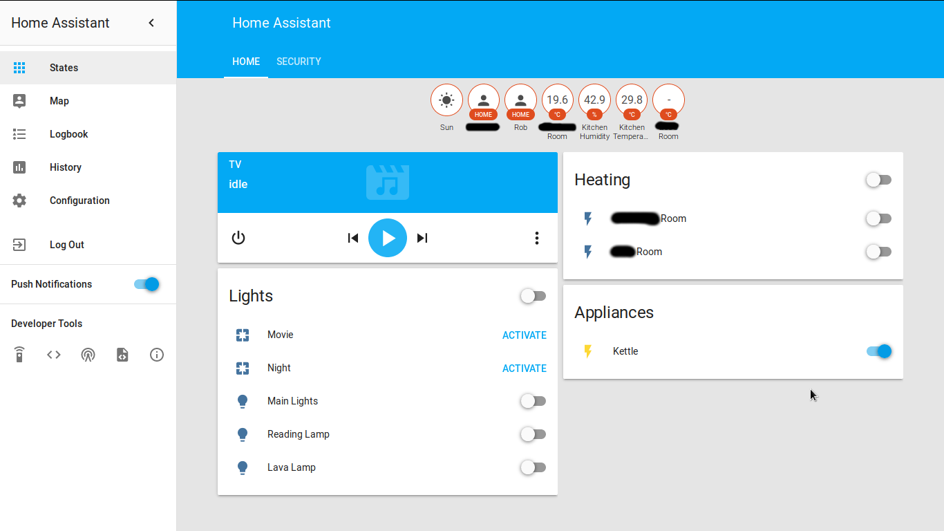 My Home Assistant Frontend