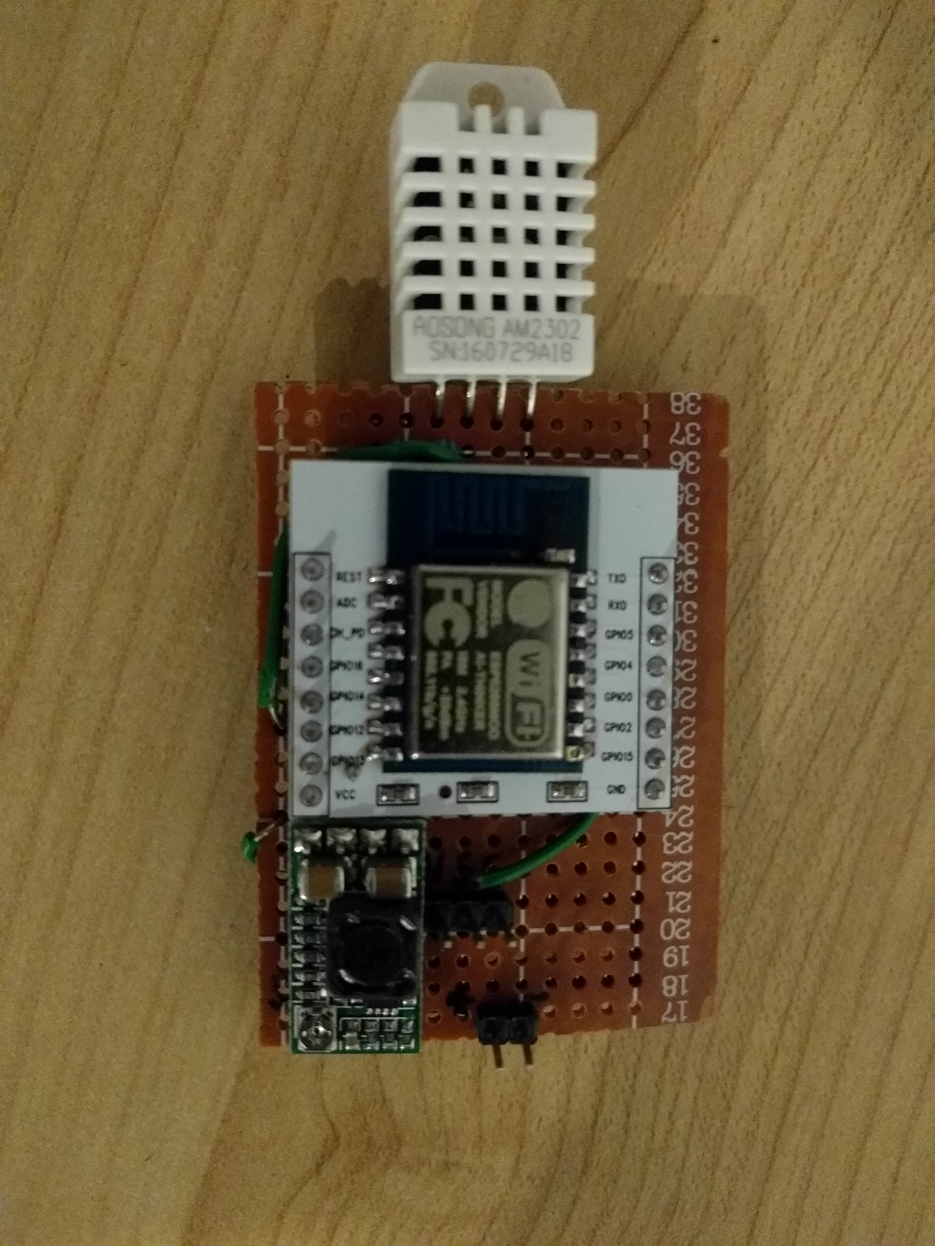 Front of prototype micropython room sensor