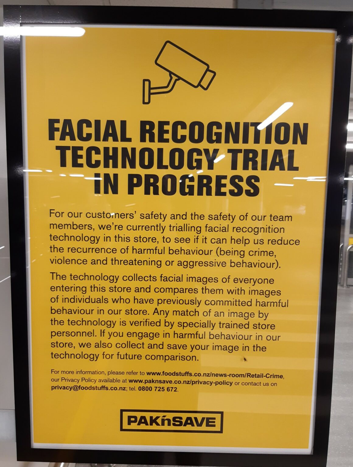 Foodstuffs Facial Recognition Trial Rob Connollys Blog